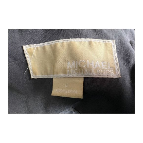 Michael Kors Olive Green Belted Zip Up Coat Jacket with Attached Hood (Womens M) - Picture 13 of 15